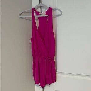 Hot pink romper!